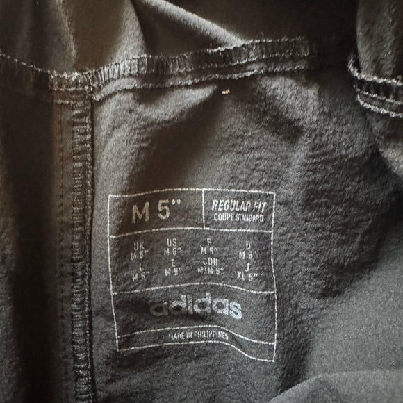 adidas Men's Black Cordura Athletic Shorts 5’ - Picture 3 of 4